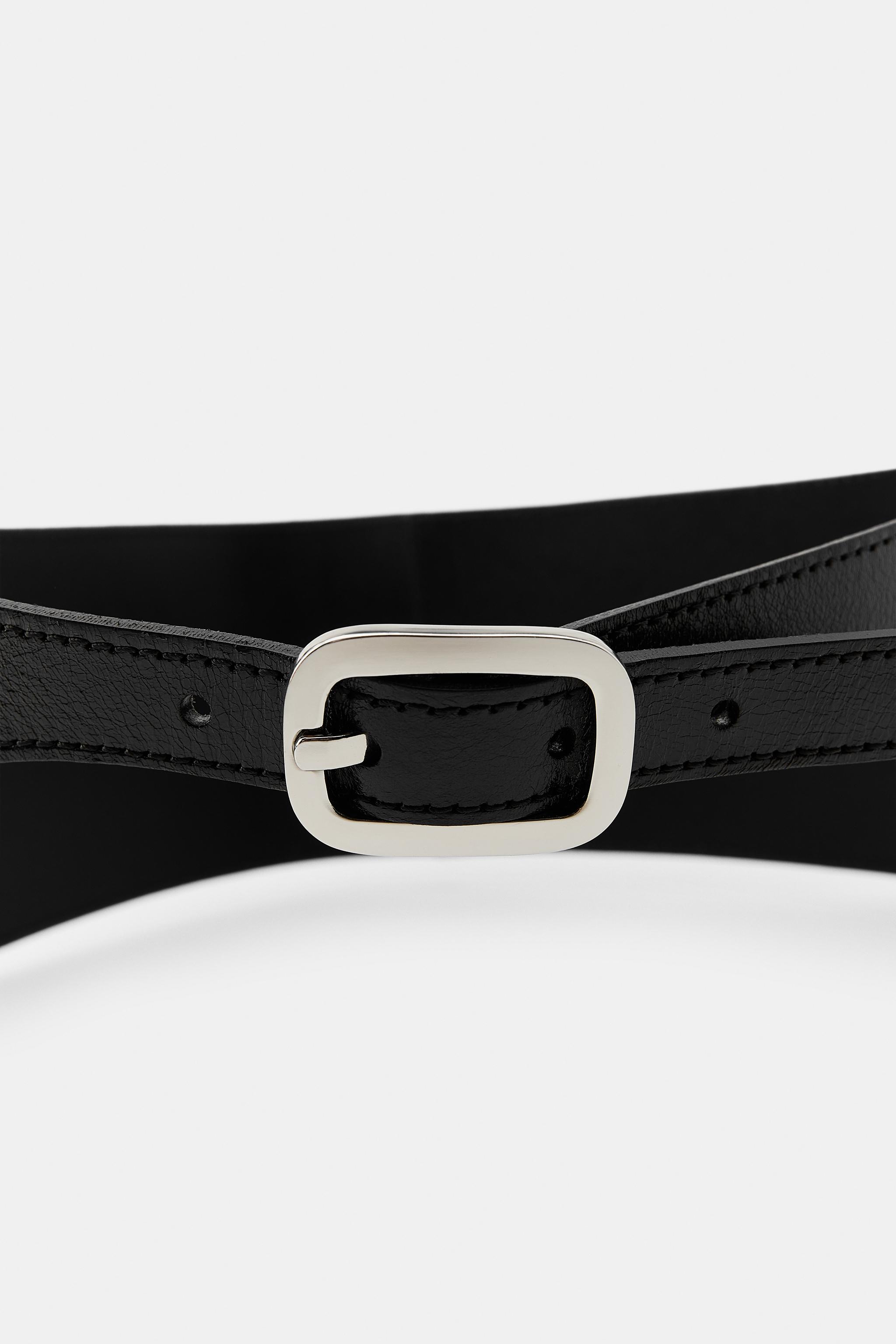 100% LEATHER SASH BELT